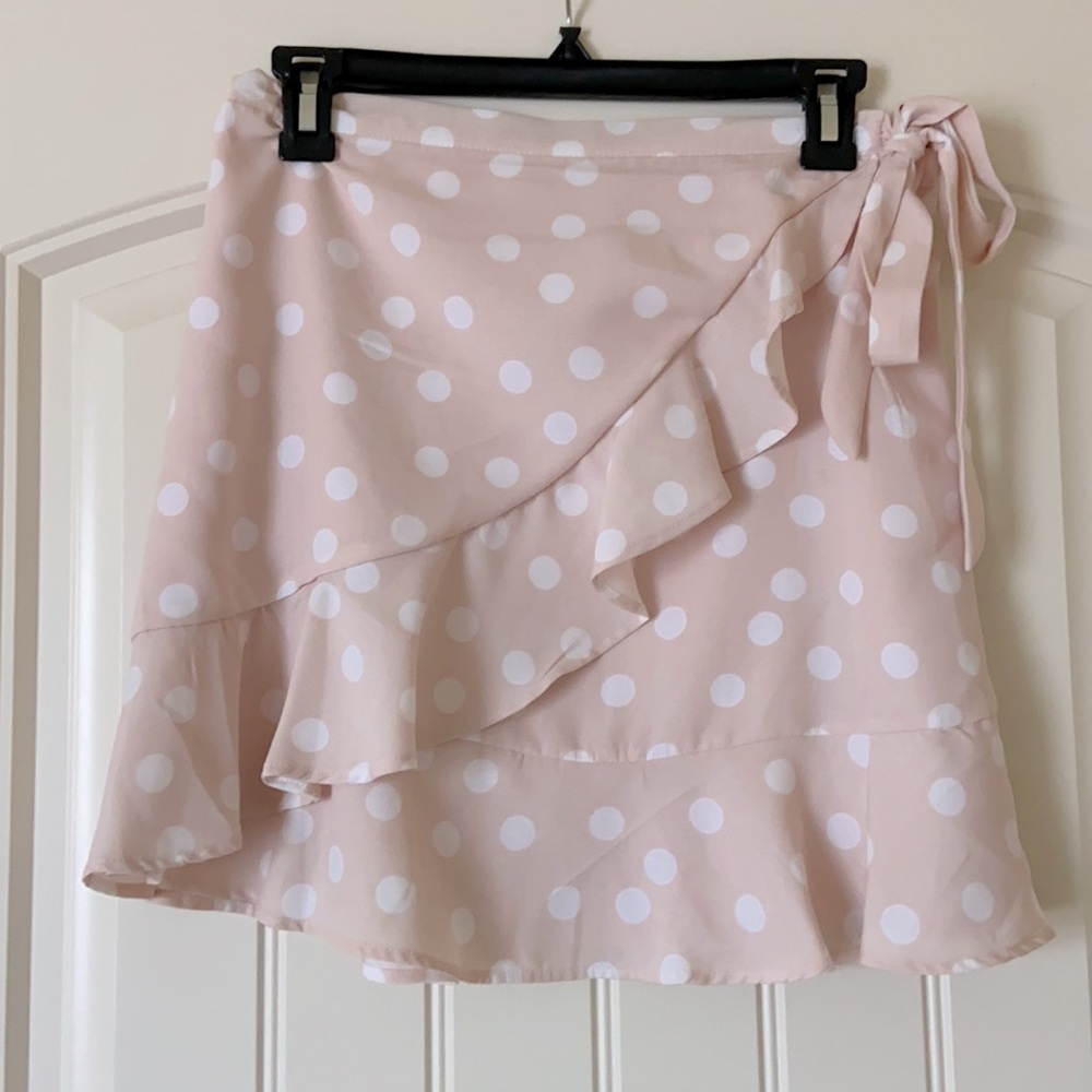 Pink Polka Dot Skirt